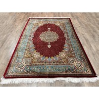 Иранский ковер Qum 441 Красный